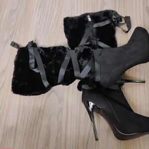 Elegant Black Women's High Heel Boots